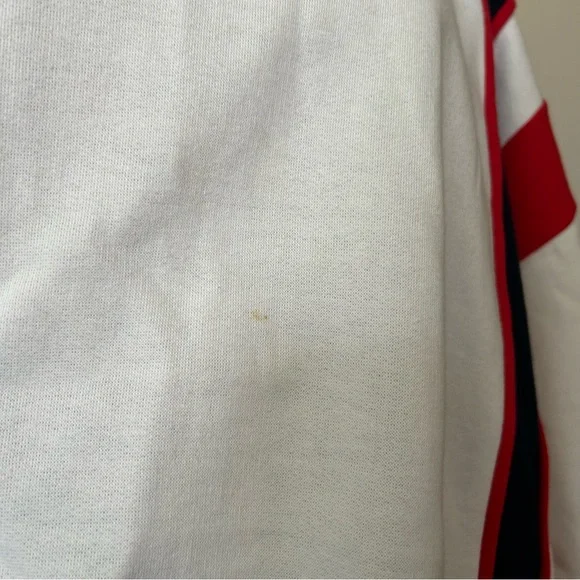 Vintage 80s 90s Men’s Red White and Blue Striped Sweatshirt